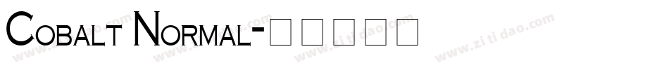 Cobalt Normal字体转换